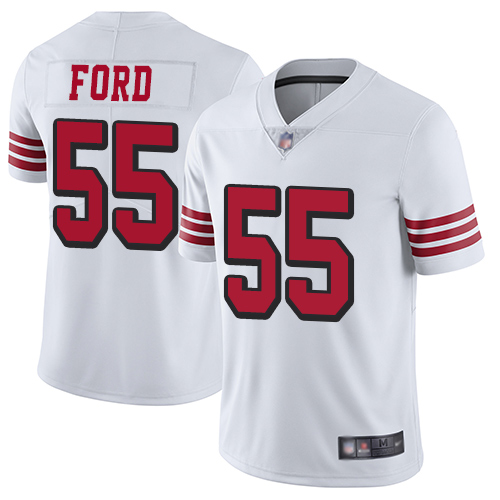 San Francisco 49ers Limited White Men Dee Ford NFL Jersey 55 Rush Vapor Untouchable